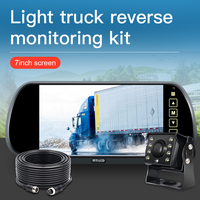 XYD rétroviseur moniteur caméra de recul moniteur sans fil 7 pouces écran de voiture AHD 1080P TFT LCD universel 5W 800X480
