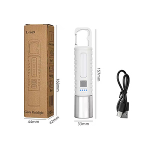 Ultra-Long Battery Life Portable <b>Work</b> <b>Light</b> New Style Flashlight with Strong <b>LED</b> Side <b>Light</b> ABS Lamp Body for Outdoor Use - Product Image 2