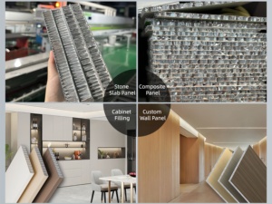 Panneaux modernes résistants aux chocs, isolants thermiques en aluminium <span class=keywords><strong>nid</strong></span> <span class=keywords><strong>d</strong></span>'abeilles à âme en FRP, imperméables, ignifuges et écologiques - Product Image 5