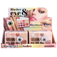 Kiss Beauty 11 couleurs miroitant paillettes maquillage fard à joues Palette de fards à paupières en gros Logo personnalisé marque privée cosmétique ombre à paupières