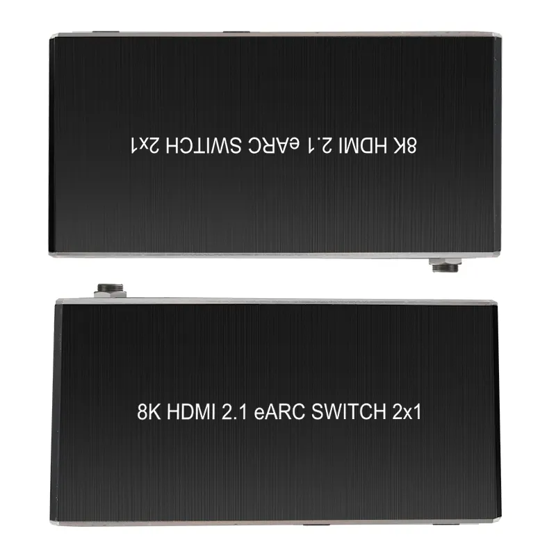 Commutateur EARC Commutateur HDMI 2x1 8k 4k jusqu'à 4k @ 120hz 4:4:4 8bit HDCP 2.3 prise en charge de l'audio DE-embed CEC EARC