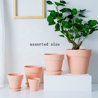 Jardinière en terre cuite d'argile rouge personnalisée pour balcon cour Pot de fleur en gros pour plantes de jardin Pot en céramique de Cactus succulent