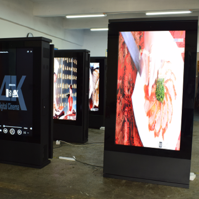 86 Inch 65Inch 75" Kiosk Monitor LCD Screen Display WiFi Floor Standing Digital Signage and Display for Shopping Mall