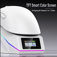 Mouse Gaming Nirkabel Tri Mode BT Attack Shark X11 PRO V2 30000DPI Sensor PAW3315 Layar TFT Charging Dock