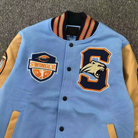 Fabricants OEM ODM pour vestes universitaires personnalisées en sublimation, vestes universitaires en cuir pour hommes, veste d'hiver avec logo personnalisé