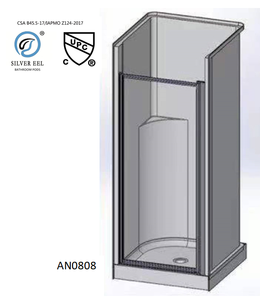 CUPC Kapsul Portabel Modular Akrilik Antikemah Kamar Mandi Pod Mandi AN0808 untuk Wadah Rumah Ringan Baja - Product Image 1