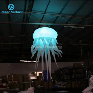 Factory Color Changing Jellyfish Led Hanging Lighting Inflatable Decorations For Festival Party