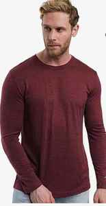 Usine de vêtements en laine <span class=keywords><strong>mérinos</strong></span> 100% pour hommes à bas quantité minimale de commande à Shanghai livraison directe t-shirts en laine <span class=keywords><strong>mérinos</strong></span> lavables fabricant hommes - Product Image 3