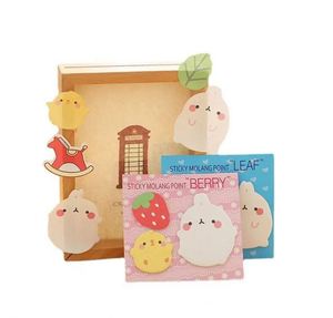 Creative Cute Multi-Color Animal Fruit Theme Self-Adhesive <b>Memo</b> <b>Pad</b> Kawaii Stationery Office Supplies for Recording <b>Memos</b> - Product Image 2