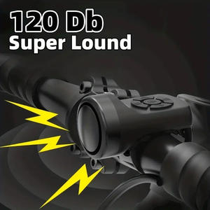 Cuerno de carga de <span class=keywords><strong>bicicleta</strong></span> de aluminio y plástico súper ruidoso, campana eléctrica para <span class=keywords><strong>bicicleta</strong></span> de montaña para niños, accesorio esencial para equipo de equitación - Product Image 2