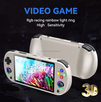 Vente chaude M22pro Rétro Vidéo Console De Jeu Portable 5 Pouces HD IPS Écran Support WI-FI Linux Système Lumineux De Détection À Distance Jouer