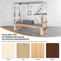 Reformer de Pilates Tres en Uno de Madera de Roble con Personalización, para Entrenamiento de Mejora de la Flexibilidad
