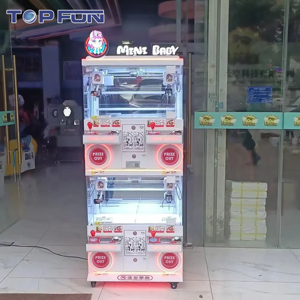 One-Stop-Lösung Arcade-Spiel Projekt Design Kleine Spielzeug-Klauen maschine Münz betriebene Kinderspielzeugkran-Klauen maschine