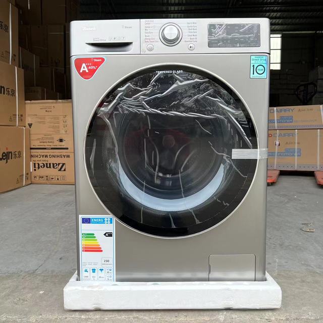 D 10.5kg Fully Automatic Intelligent Multi-functional Front-loading Washing Machine with Large Capacity Grey