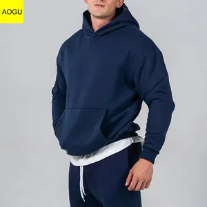 Hochwertige Baumwolle Winter Navy Sport Fleece Custom Trainings anzüge für Männer