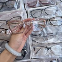 Dernier Stock Lunettes Œil-de-Chat Mixtes TR90 Montures Optiques Femme en Métal