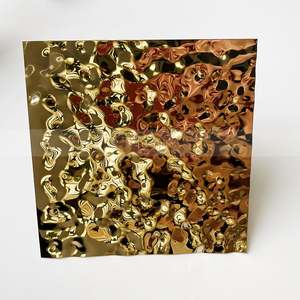 EX506 Decorative Stainless Steel <b>Sheet</b> Metal 3D Water Wave Stainless Steel Decorative <b>Sheet</b> for Wall Cladding - Product Image 1