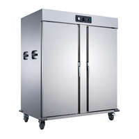 Elektrischer Buffet-Speisenwärmer für Gewerbe, Restaurant, Hotel, Edelstahl-Warmhaltevitrine mit Großer Kapazität