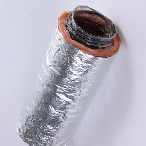 Manguera de conducto flexible de sistema HVAC de aluminio R6 R8 de longitud personalizada duradera para uso industrial al aire libre en aire acondicionado - Product Image 6