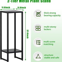 Support de plantes en fer forgé avec finition chromée, support de pot de fleurs durable pour la décoration de la maison et du jardin