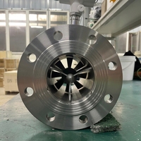 -20 - 120 ℃   Débitmètre à turbine pour liquides propres SS304 Pulse 4-20mA pour l'osmose inverse, l'eau, le diesel, le carburant