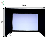 Tente de golf SIM personnalisée avec écran d'impact HD pour la pratique de la frappe au golf intérieur et extérieur Installation facile Boîtier de baie de simulateur de golf