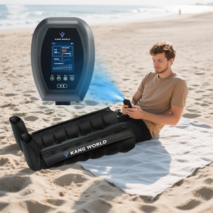 Bottes de massage à compression d'air à 6 airbags, professionnelles, séquentielles, 4 modes, contrôle de la minuterie, pour la circulation des pieds et des jambes entières - Product Image 6