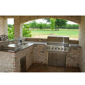 Fabrik Outdoor Küchen insel Profession eller Gas grill Silber Grill Grill Ein Gas grill - Product Image 6