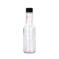 Bouteille en verre avec bouchon en stock 3oz 5oz 8oz Woozy Chili Ketchup Vinaigre Tabasco Spice Hot Sauce