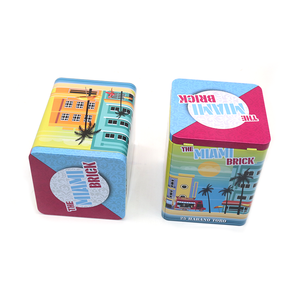 Металлическая квадратная жестяная коробка с крышкой и индивидуальным логотипом, 120*120*155 мм, прямоугольный контейнер для рассыпного чая из жести - Product Image 5