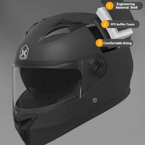 Casques de moto intégraux à double visière durables, personnalisables, vente en gros directe usine, pour la protection de la conduite - Product Image 6