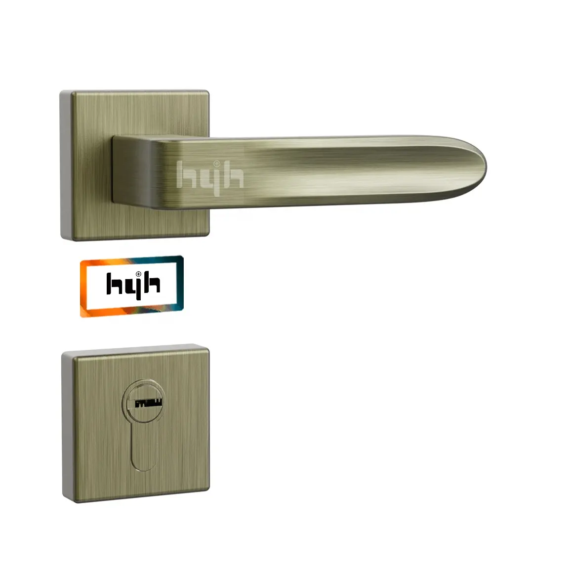 Guangdong-hyh hardware Style Zinc Mortise Outer Door Handle For The Door Handle Lock