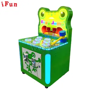 Ifun Park Crazy Frog Arcade Machine Hammer Hit Frog moeda operado crianças bilhete jogo