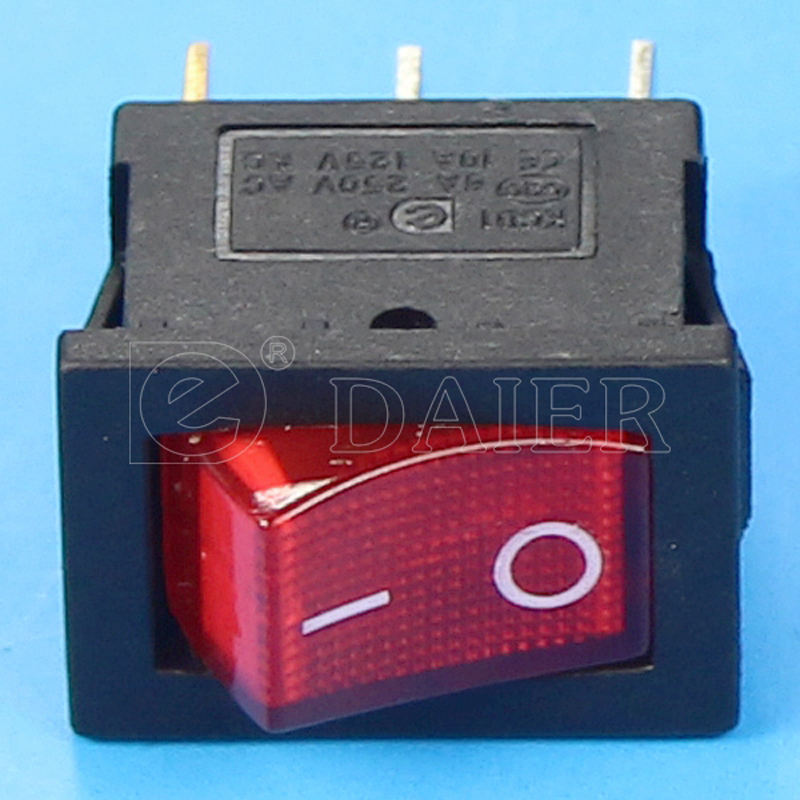 Interruttore A Bilanciere 10 Pezzi Luce Rossa ON-Off SPST - Foto 10