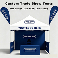 Carpa Personalizada para Ferias Comerciales, Entrega Rápida, Toldo 3x3m 420D, Gazebo Publicitario para Eventos al Aire Libre con Tela Impermeable