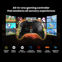Controlador de juegos todo en uno 2,4G Receptor Bluetooth Tesla Car Games RGB Controlador de Gamepad inalámbrico