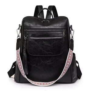 Hot Sale New Fashion <strong>Brown</strong> <strong>Backpack</strong> Waterproof Large Capacity Retro Single Shoulder Crossbody Bag PU Leather Women's <strong>Backpack</strong> - Product Image 2