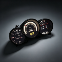 12.3" IPS LCD Digital Cluster Dashboard Vintage Porsche Cayman (987) 2005-2012 Speedometer Panel Instrumen Pintar Pemutar Linux