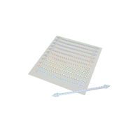 Étiquette d'autocollant holographique laser argent arc-en-ciel étanche et résistant aux UV autocollant holographique à paillettes découpées avec logo personnalisé