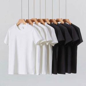High Quality 100% Cotton 180gsm Fabric Luxury Blank Heavyweight Unisex Solid Eco-Friendly Custom Print Men's T-<b>Shirt</b> - Product Image 2