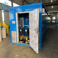 Station d'épuration des eaux usées conteneurisée MBR 80m³/jour avec contrôle PLC pour les blanchisseries commerciales et les eaux usées hôtelières