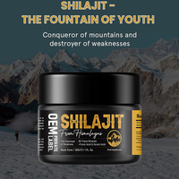 Complément alimentaire en résine de Shilajit pur de l'Himalaya avec acide fulvique et oligo-éléments, stimulant d'énergie et de vitalité pour hommes et femmes
