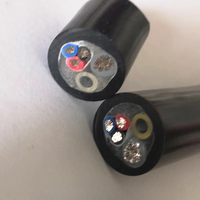 Kabel Sensor Level Cairan Tembaga Bawah Air PUR 2 4 6 Inti, Transmisi Saluran Udara Berongga, Kabel Ventilasi Berpelindung Ganda