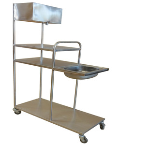 Carrito de Lavado de Cabello Joyful Abundance SLV-E4018, Carro Móvil de Acero Inoxidable para Uso Hospitalario - Product Image 4