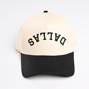 Gorra de Béisbol Bicolor de Sarga Común de Algodón 5 Paneles con Logotipo Bordado Personalizado y Estampado Puff Calidad Premium Estilo Urbano - Product Image 2
