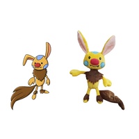 Peluche personnalisée à la mode, figurine de jeu, poupée en peluche anime avec accessoires amovibles, jouet en peluche