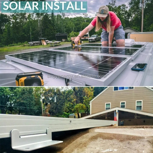 100 Watt RV năng lượng mặt trời bảng điều khiển 100 wát RV năng lượng mặt trời hệ thống 12V năng lượng mặt trời Power Kit cho RV năng lượng mặt trời bảng điều chỉnh <span class=keywords><strong>Set</strong></span> cho <span class=keywords><strong>Caravan</strong></span> - Product Image 2