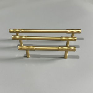 유럽 스타일 현대 미니멀리스트 주방 캐비닛 긴 손잡이 서랍 손잡이 빛 럭셔리 다이아몬드 모양의 양각 침실 드레서 - Product Image 5