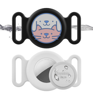 Wasserdichter Silikon-AirTag-Hundehalsbandhalter mit Vollständigem Körperschutz - Product Image 1