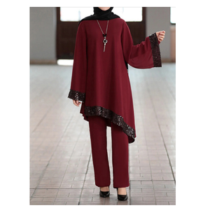 Abaya Caftan Musulman Robe Longue Femme Maxi Dubaï Turquie Moyen-Orient <span class=keywords><strong>Islam</strong></span> pour l'Aïd Ramadan - Product Image 3